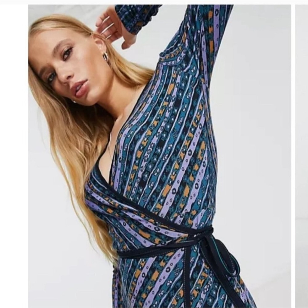 Free People Phoebe Maxi Wrap Dress Size XS - Picture 6 of 11